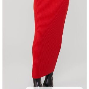 ALO Yoga Vibrant Red Maxi Skirt